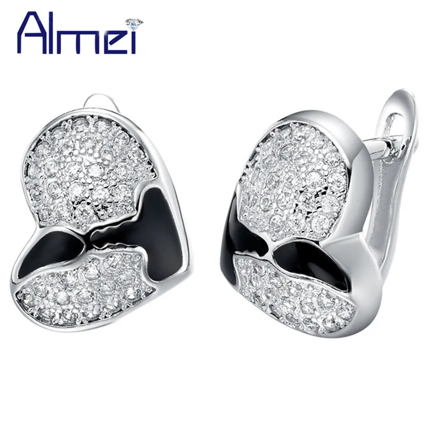 Promotion Drop Shipping Lady Oorbellen Silver Enamel Heart Black Bijouterias Earrings for Women Mother's Day/Easter Gift R305
Promotion Drop Shipping Lady Oorbellen Silver Enamel Heart Black Bijouterias Earrings for Women Mother's Day/Easter Gift R305