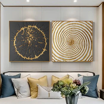 Painting Abstract Gold Round Lines Wall Art Picture For Living Room Decor Poster And Print Art Gallary Wall Canvas No Framed
Painting Abstract Gold Round Lines Wall Art Picture For Living Room Decor Poster And Print Art Gallary Wall Canvas No Framed