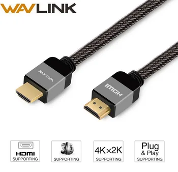 Wavlink 2M High Speed 4K HDMI to HDMI cable 4K@60hz 1080P HDMI Cable 2.0 Gold-Plated 3D 60FPS for Splitter Switch adapter
Wavlink 2M High Speed 4K HDMI to HDMI cable 4K@60hz 1080P HDMI Cable 2.0 Gold-Plated 3D 60FPS for Splitter Switch adapter