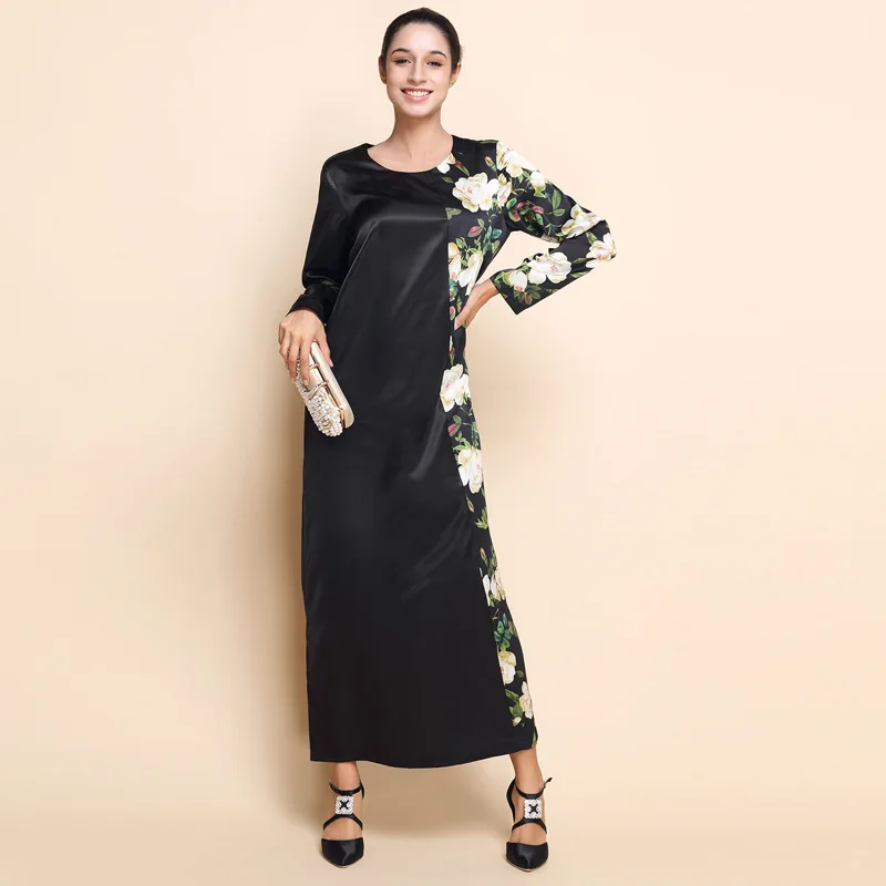 Plus Size Muslim Arab Black Floral Printing Long Dress Women's Maxi Long Sleeve Long Dress Moroccan Kaftan Caftan Islamic Dress
Plus Size Muslim Arab Black Floral Printing Long Dress Women's Maxi Long Sleeve Long Dress Moroccan Kaftan Caftan Islamic Dress