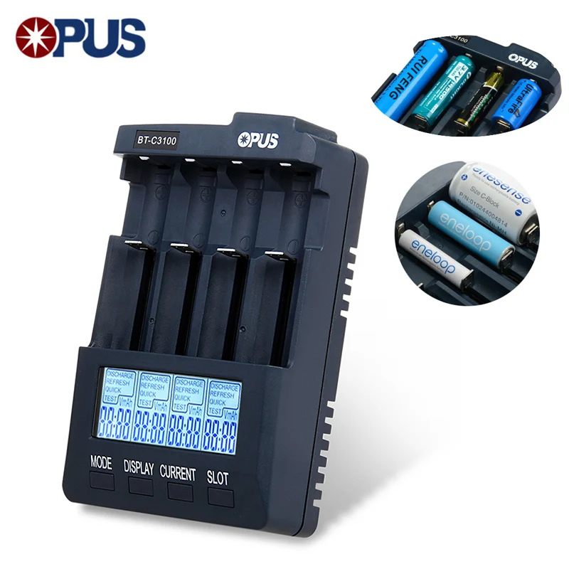 Original Opus BT-C3100 V2.2 Digital Intelligent 4 Slots LCD Battery Charger For Li-Ion NiCd NiMh Rechargeable Batteries Charging
Original Opus BT-C3100 V2.2 Digital Intelligent 4 Slots LCD Battery Charger For Li-Ion NiCd NiMh Rechargeable Batteries Charging