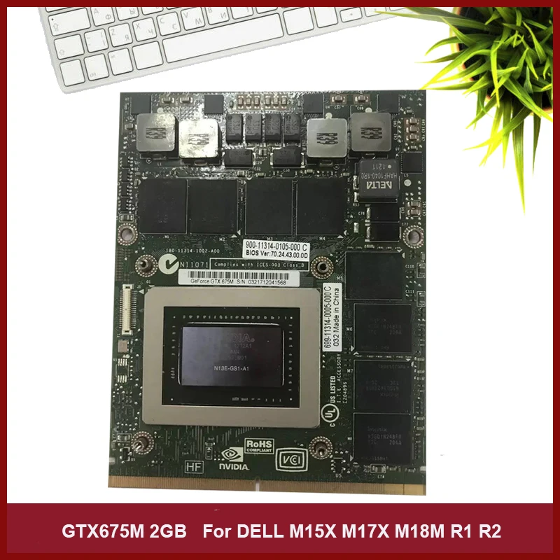 Original GTX675M GTX 675M 2GB N13E-GS1-A1 MXM VGA Video Graphic Card For M17X M18X M15X R1 R2 Working Perfectly Fast Shipping
Original GTX675M GTX 675M 2GB N13E-GS1-A1 MXM VGA Video Graphic Card For M17X M18X M15X R1 R2 Working Perfectly Fast Shipping