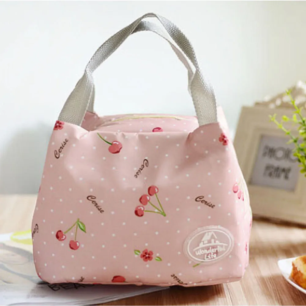 2019 New Thermal Insulated Portable Lunch Bag Tote Picnic Cooler Zipper Organizer LunchBox