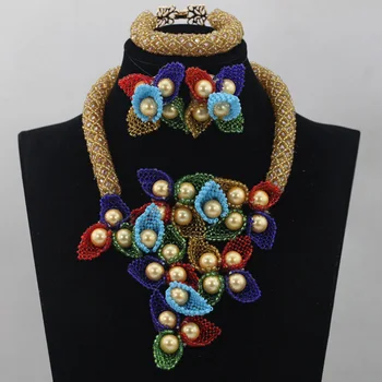 African Gold Beads Jewelry Set Indian Crystal Bridal Bib Statement Necklace Set for Women Plated Free Shipping WD465
African Gold Beads Jewelry Set Indian Crystal Bridal Bib Statement Necklace Set for Women Plated Free Shipping WD465
