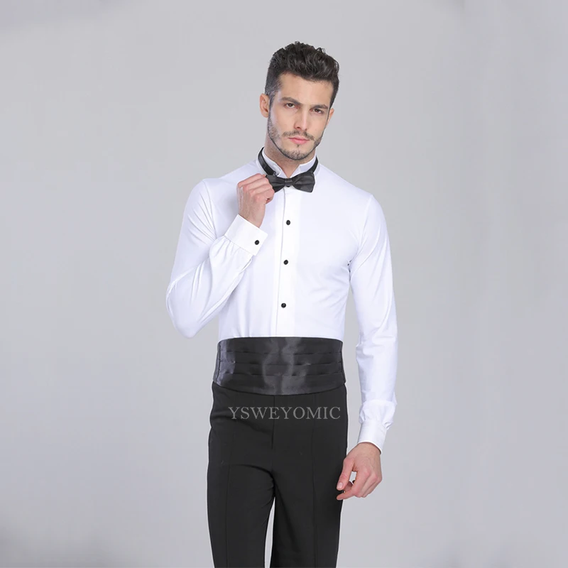 White Black Men Salsa Ballroom T-Shirt Performance Latin Dance Leotard Practice Wear Latin Ballroom Dance Costumes Fo03
White Black Men Salsa Ballroom T-Shirt Performance Latin Dance Leotard Practice Wear Latin Ballroom Dance Costumes Fo03