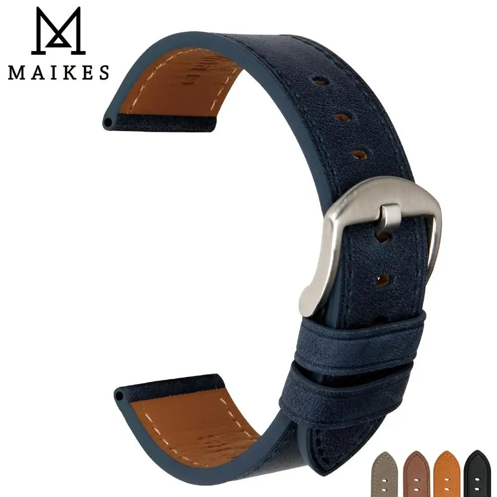 MAIKES Watch Accessories Watch Band 22mm Watch Strap 24mm Genuine Leather Blue Watch Bracelets leatherman Watchband For Omega
MAIKES Watch Accessories Watch Band 22mm Watch Strap 24mm Genuine Leather Blue Watch Bracelets leatherman Watchband For Omega