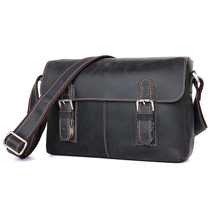 Nesitu Vintage Grey Brown Thick Durable Genuine Crazy Horse Leather Men Messenger Bags Male Shoulder Bag High Quality M6002
Nesitu Vintage Grey Brown Thick Durable Genuine Crazy Horse Leather Men Messenger Bags Male Shoulder Bag High Quality M6002
