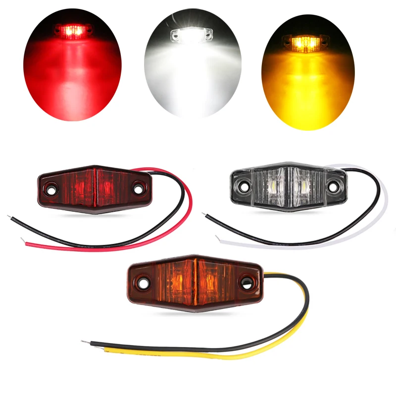 1PCS Amber Truck Led Side Marker Lights 12V 24V Trucks Side Indicator Clearance Marker Lamp Trailer for Bus Auto Car
1PCS Amber Truck Led Side Marker Lights 12V 24V Trucks Side Indicator Clearance Marker Lamp Trailer for Bus Auto Car