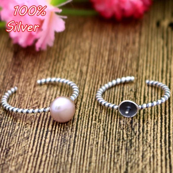 925 Sterling Silver Color Adjustable Ring Blanks Base DIY Handmade Blanks 6MM Cabochon Settings for Women Jewelry Findings ilver
925 Sterling Silver Color Adjustable Ring Blanks Base DIY Handmade Blanks 6MM Cabochon Settings for Women Jewelry Findings ilver