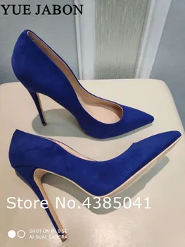 Real Photos Suede Pointed Toe Stiletto Heels Dress Blue Pumps Shallow Slip-on 12/10/8cm Ultra High Heels Banquet Party Shoes
Real Photos Suede Pointed Toe Stiletto Heels Dress Blue Pumps Shallow Slip-on 12/10/8cm Ultra High Heels Banquet Party Shoes