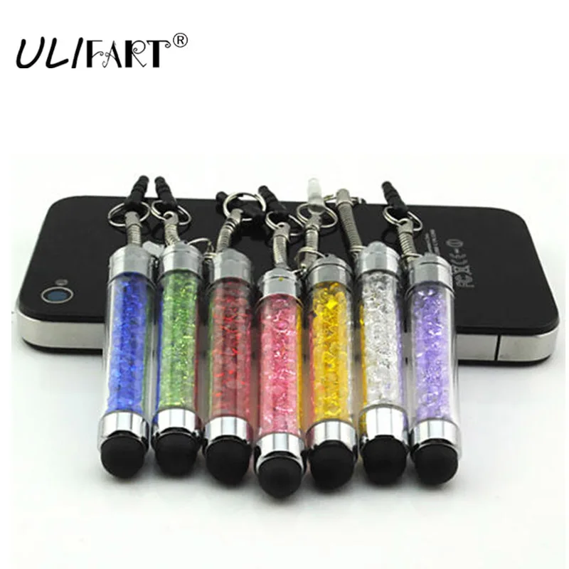 ULIFART 10Pcs/Lot Promotional Students Gift Crystal Mini Stylus Pen with 3.5 mm headphone jack plug | Компьютеры и офис