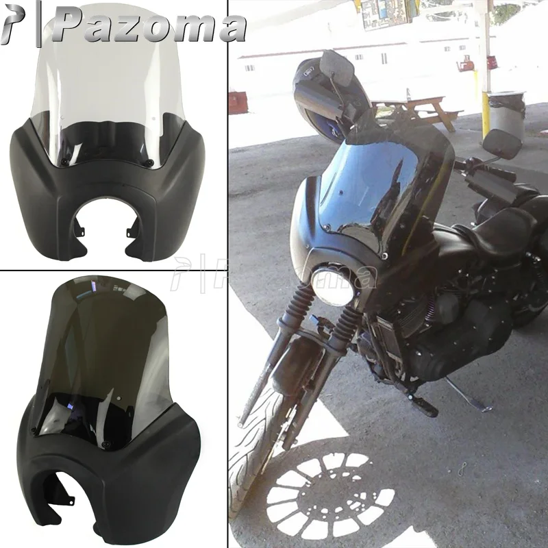 Motorcycle Front Headlight Fairing Headlamp Windscreen Deflector For Harley Dyna Low Rider Glide Street Bob FXR FXDXT 2006-2017
Motorcycle Front Headlight Fairing Headlamp Windscreen Deflector For Harley Dyna Low Rider Glide Street Bob FXR FXDXT 2006-2017