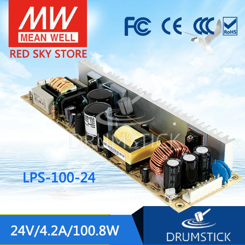 MEAN WELL LPS-100-24 24V 4.2A meanwell LPS-100 24V 100.8W Single Output with PFC Function
MEAN WELL LPS-100-24 24V 4.2A meanwell LPS-100 24V 100.8W Single Output with PFC Function