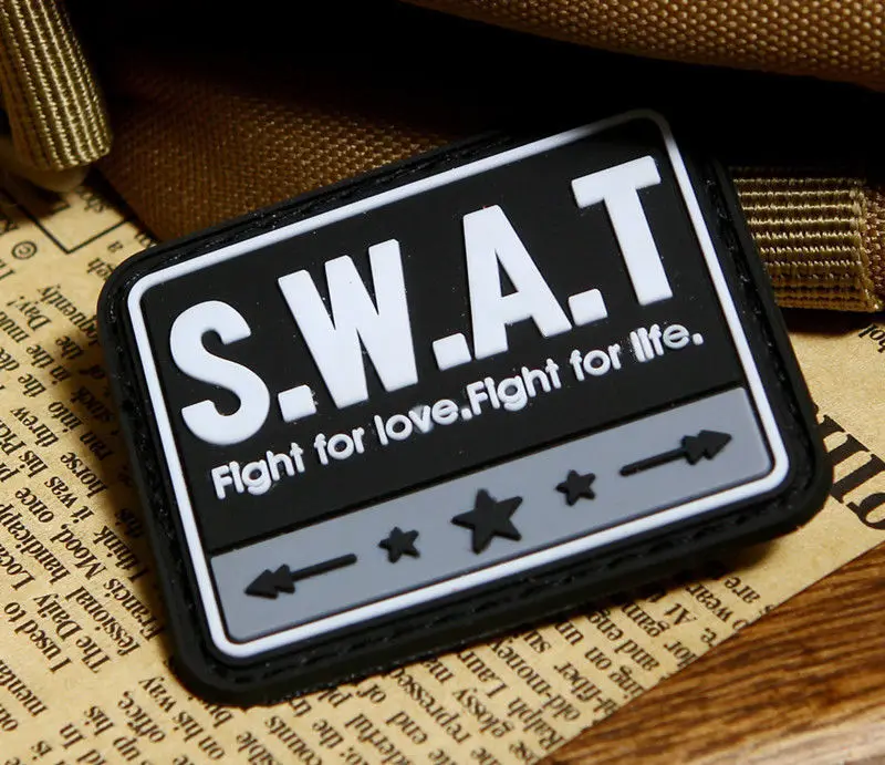 SWAT S.W.A.T FIGHT FOR LOVE AND FIGHT FOR LIFE 3D TACTICAL ARMY MORALE PVC RUBBER PATCH
SWAT S.W.A.T FIGHT FOR LOVE AND FIGHT FOR LIFE 3D TACTICAL ARMY MORALE PVC RUBBER PATCH
