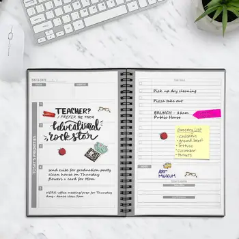 NEWYES Smart Reusable Erasable Notebook Paper Notepad Diary Journal Office School Travelers Reusable Planner DAY&DATE
NEWYES Smart Reusable Erasable Notebook Paper Notepad Diary Journal Office School Travelers Reusable Planner DAY&DATE
