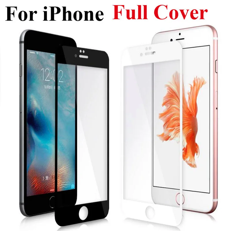 

For iPhone 7 8 plus Screen Protective Glass Full Cover Display Protector Tempered Glass on iphone7 iphone8 7plus 8plus peliculas