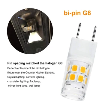 LED G8 Light Bulb G8 GY8.6 Bi-pin Base LED Not Dimmable T4 G8 Base Bi-pin Xenon JCD Type LED 120V (5-Pack) Incandescent Bulb
LED G8 Light Bulb G8 GY8.6 Bi-pin Base LED Not Dimmable T4 G8 Base Bi-pin Xenon JCD Type LED 120V (5-Pack) Incandescent Bulb