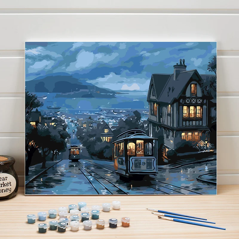 Paint By Number Acrylic Landscape DIY Canvas Oil Painting Arts Coloring Pictures For Living Room Wall Wedding Decoration Crafts
Paint By Number Acrylic Landscape DIY Canvas Oil Painting Arts Coloring Pictures For Living Room Wall Wedding Decoration Crafts