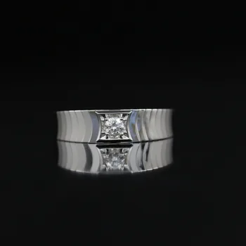 LASAMERO Rings for Men 0.131CT Round Cut Natural Diamond Ring 18k White Gold Engagement Wedding Ring
LASAMERO Rings for Men 0.131CT Round Cut Natural Diamond Ring 18k White Gold Engagement Wedding Ring