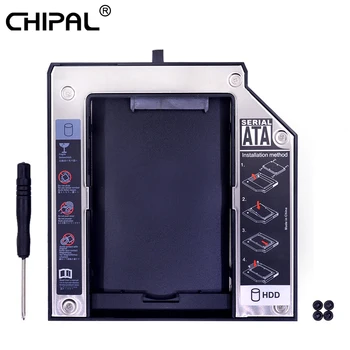 CHIPAL 2nd HDD Caddy 12.7mm SATA 3.0 for 2.5" 2TB SSD Case HDD Enclosure for Lenovo ThinkPad T420 T430 T510 T520 T530 ODD CD-ROM 
CHIPAL 2nd HDD Caddy 12.7mm SATA 3.0 for 2.5" 2TB SSD Case HDD Enclosure for Lenovo ThinkPad T420 T430 T510 T520 T530 ODD CD-ROM