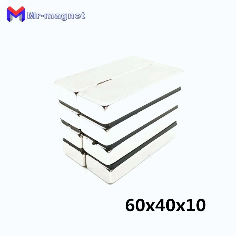 6pcs 60x40x10 60*40*10 mm Super strong neo neodymium magnet NdFeB rare earth magnet
6pcs 60x40x10 60*40*10 mm Super strong neo neodymium magnet NdFeB rare earth magnet