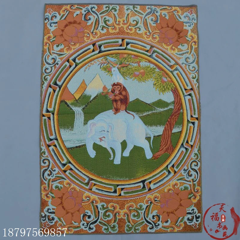 Christmas Thangka brocade silk painting embroidery Tibetan Buddha gold silk Thangka Tibetan style mural Halloween
Christmas Thangka brocade silk painting embroidery Tibetan Buddha gold silk Thangka Tibetan style mural Halloween