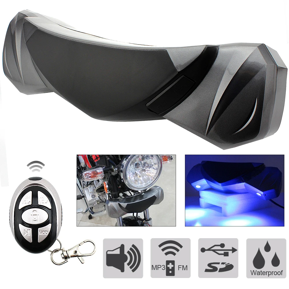 2PCs Waterproof Motorcycle Anti-theft MP3 Speaker USB TF Card with remote Control Suitable for Motorcycle / Motorbike
2PCs Waterproof Motorcycle Anti-theft MP3 Speaker USB TF Card with remote Control Suitable for Motorcycle / Motorbike