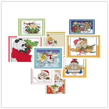 Christmas series Printed Canvas Cross Stitch Kit Home Decore 14CT Canvas DMC Embroidery Needlework Cross-stitch set Handmade
Christmas series Printed Canvas Cross Stitch Kit Home Decore 14CT Canvas DMC Embroidery Needlework Cross-stitch set Handmade