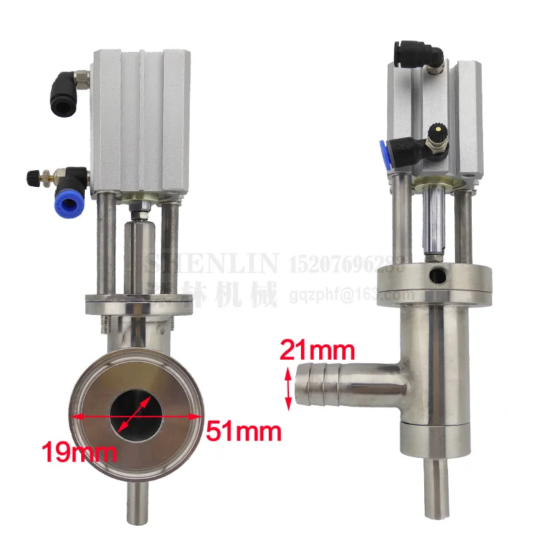 SHENLIN Filling machine outlet valve anti-drop filling nozzle device 19mm pipe or 51mm disk connector ss304 water filler head
SHENLIN Filling machine outlet valve anti-drop filling nozzle device 19mm pipe or 51mm disk connector ss304 water filler head