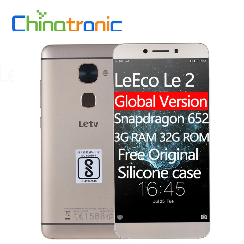 

Original LeTV Le 2 LeEco X526 X520 Android 6.0 FDD LTE Mobile Phone Snapdragon Octa Core 5.5"FHD 3G RAM 32G ROM 16MP FingerPrint