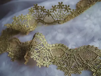 metellica gold lace trim, golden Crocheted Lace, gold scalloped trim lace 10yards
metellica gold lace trim, golden Crocheted Lace, gold scalloped trim lace 10yards