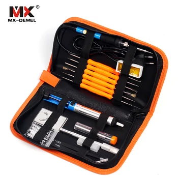 MX-DEMEL EU & US Plug 220V 110V 60W Adjustable Temperature Electric Soldering Iron Kit+5pcs Tips Portable Welding Repair Tools
MX-DEMEL EU & US Plug 220V 110V 60W Adjustable Temperature Electric Soldering Iron Kit+5pcs Tips Portable Welding Repair Tools