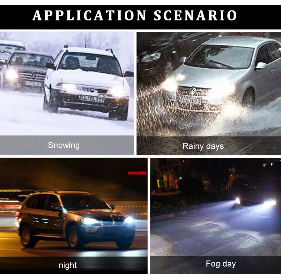 MeeToo H7 Led Bulb H4 Led Headlight Auto Fanless 10000LM H1 H11 Bombillas Led Para Automovil H15 9005 Hb4 Csp Chips Car Lamp 72W (16)