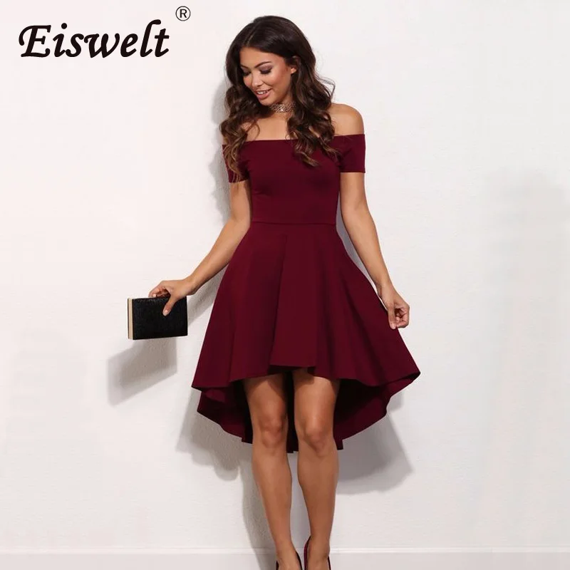 EISWELT Vintage Midi Dresses 2018 Summer Women Burgundy Blue Princess Dresses Off The Shoulder Short Sleeves Knee-length A-Line
EISWELT Vintage Midi Dresses 2018 Summer Women Burgundy Blue Princess Dresses Off The Shoulder Short Sleeves Knee-length A-Line