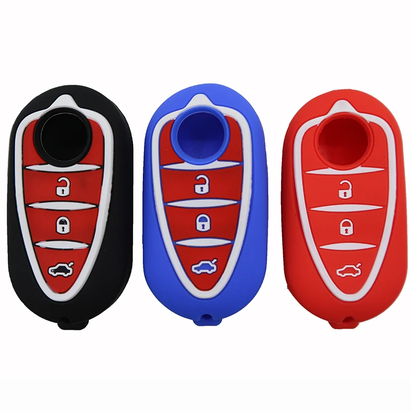 3 Button Silicone Car Remote Key Fob Shell Cover Case For Alfa Romeo Mito Giulietta Brera 4C GTA 159 Skin Holder Protector
3 Button Silicone Car Remote Key Fob Shell Cover Case For Alfa Romeo Mito Giulietta Brera 4C GTA 159 Skin Holder Protector