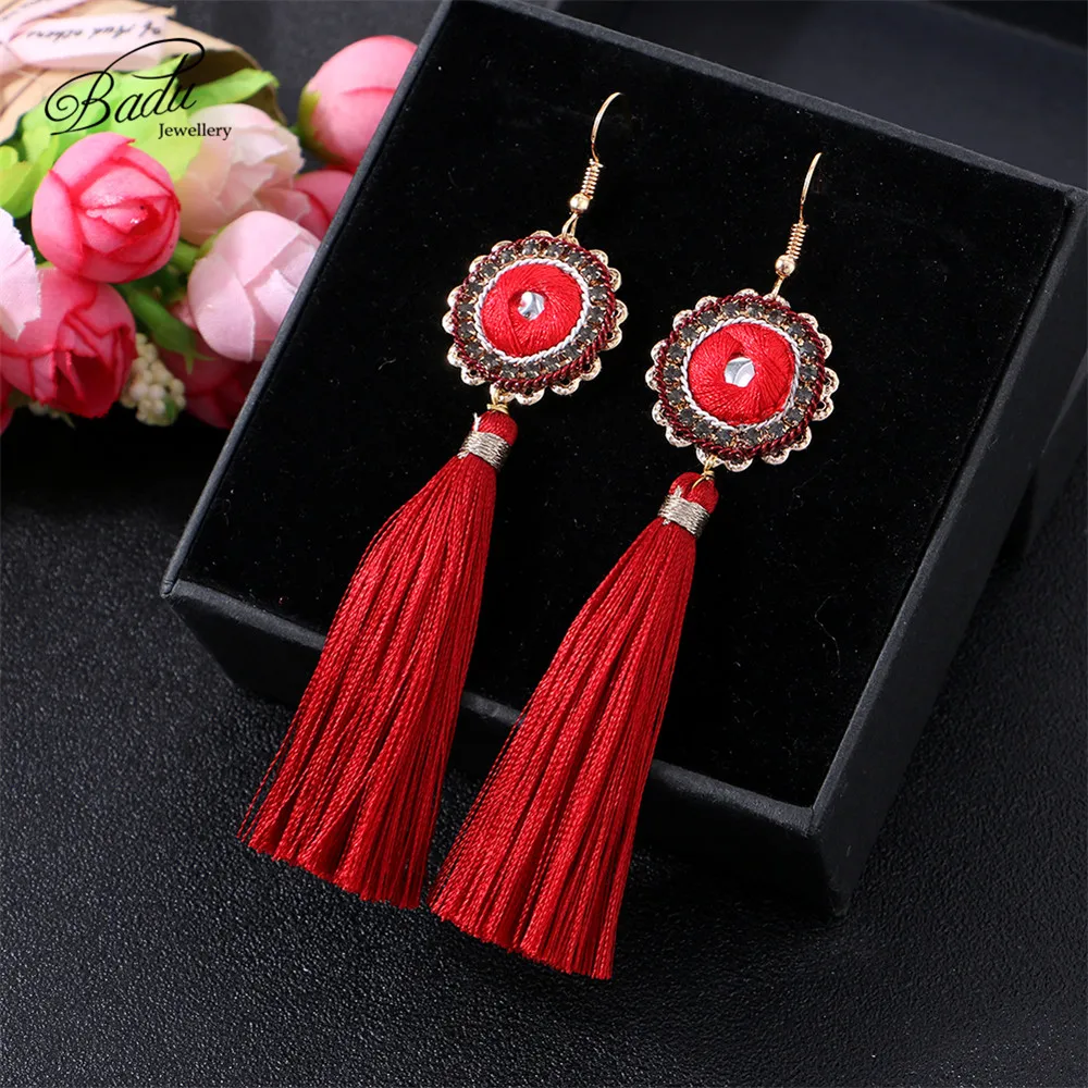 Badu Long Tassel Earring Vintage Chinese Style Red Fringes Earrings for Women Boho Jewelry Gift for Girls Wholesale
Badu Long Tassel Earring Vintage Chinese Style Red Fringes Earrings for Women Boho Jewelry Gift for Girls Wholesale