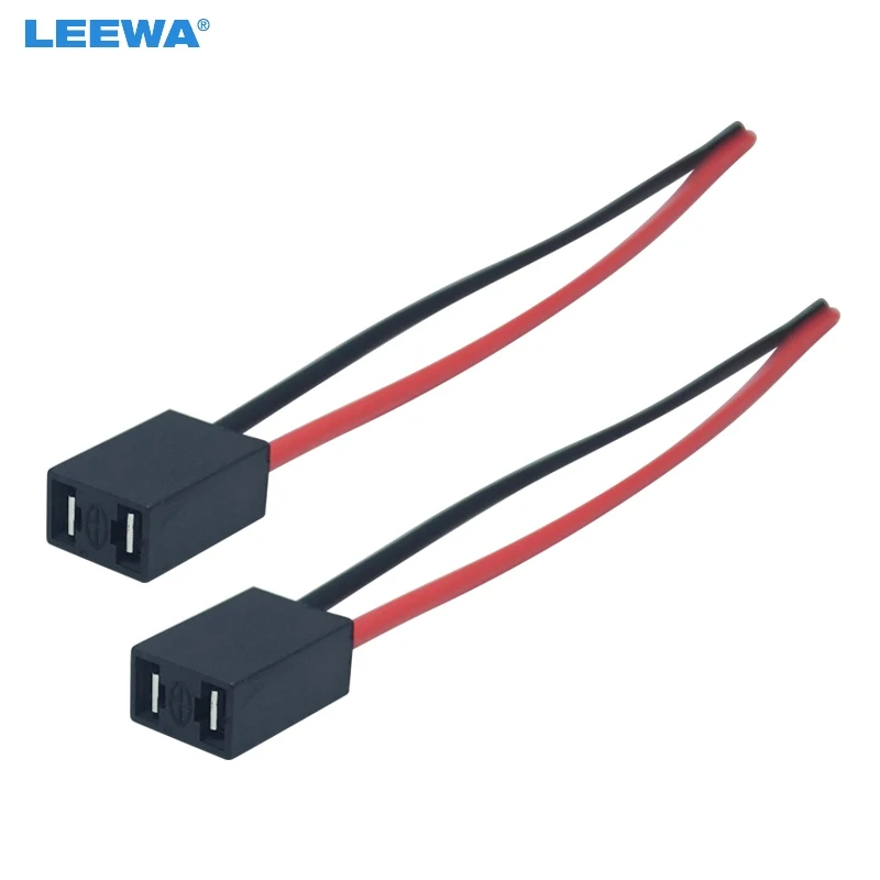 LEEWA 2 шт. автомобильный H7 LED HID кабель для фар разъем лампы Розетка провод