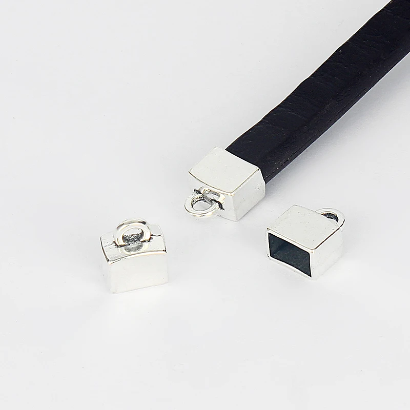 10pcs Antique Silver Cuboid End Tip Bead Caps Fit 10*6mm Flat Leather Cord Bracelet Necklace Making DIY Fashion Jewelry Findings
10pcs Antique Silver Cuboid End Tip Bead Caps Fit 10*6mm Flat Leather Cord Bracelet Necklace Making DIY Fashion Jewelry Findings