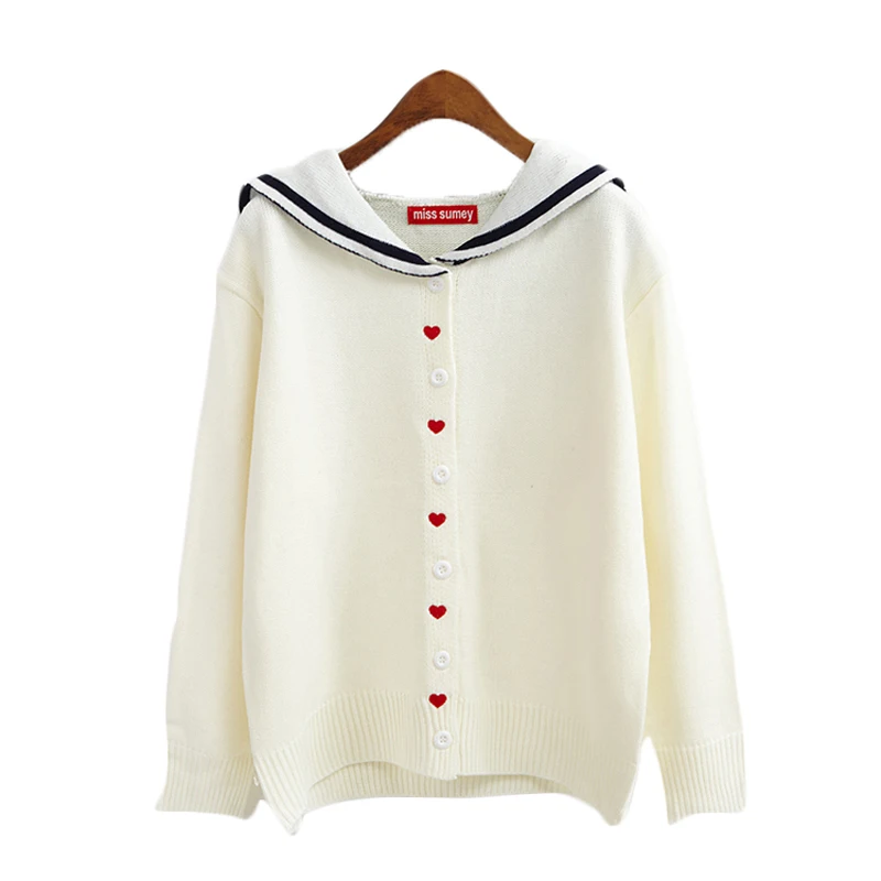 Knitwear Cute Harajuku Kawaii Winter Preppy Style Lotita Autumn Women Sweaters and Cardigan Ladies Loose Outwear
Knitwear Cute Harajuku Kawaii Winter Preppy Style Lotita Autumn Women Sweaters and Cardigan Ladies Loose Outwear