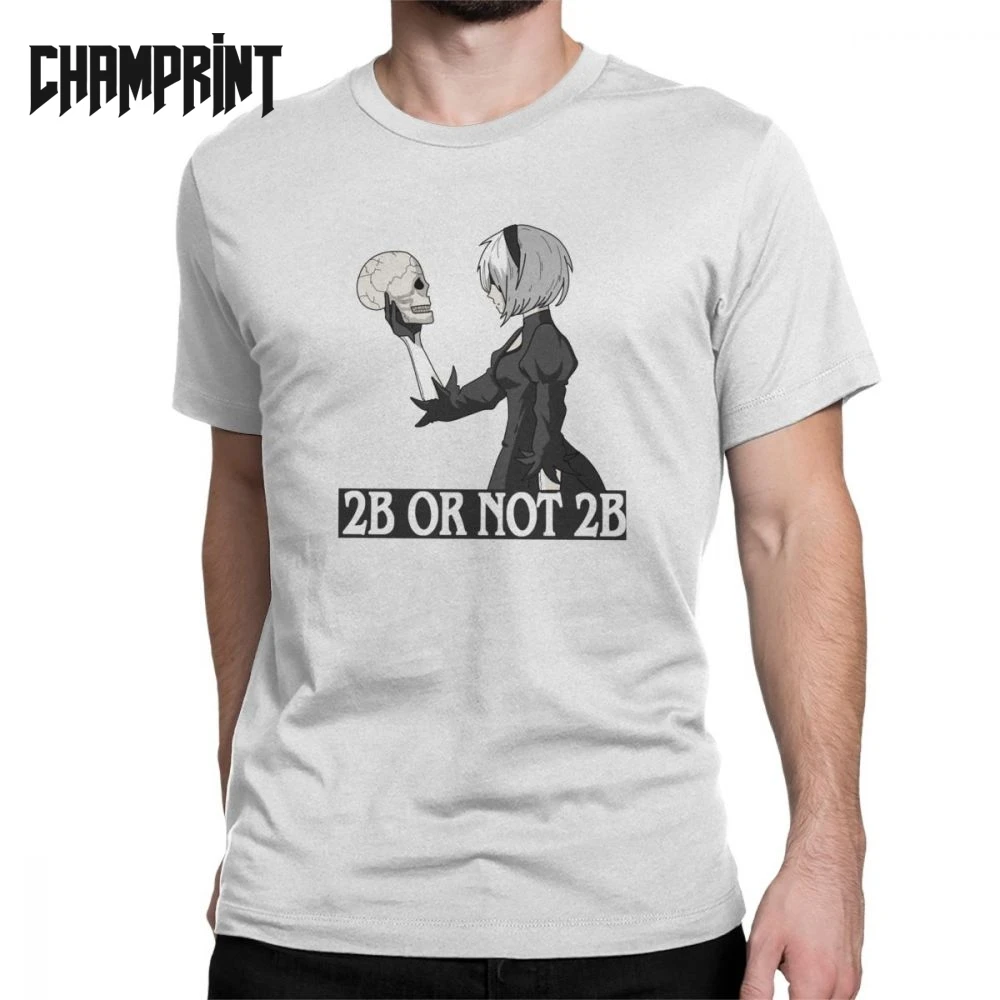 NieR Automata 2B Or Not 2B Men's T Shirts YoRHa 2B Game Fashion Tees Short Sleeve T-Shirts Pure Cotton Gift Idea Clothes
NieR Automata 2B Or Not 2B Men's T Shirts YoRHa 2B Game Fashion Tees Short Sleeve T-Shirts Pure Cotton Gift Idea Clothes