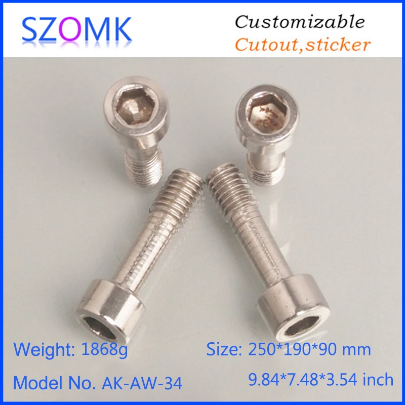 szomk IP66 die cast aluminum waterproof enclosure for electronics aluminum case waterproof equipment junction box (9)
