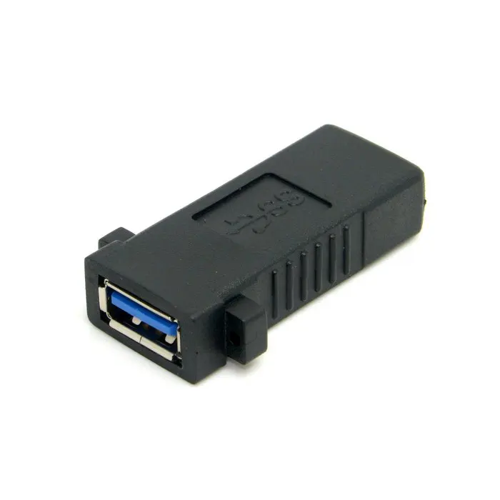 USB 3.0 A Female to Female Extension Exteder Coupler Adapter with Panel Mount Holes
USB 3.0 A Female to Female Extension Exteder Coupler Adapter with Panel Mount Holes
