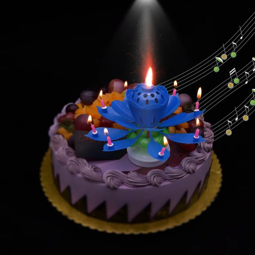 Rotating Lotus Flower Music Birthday Candle Blossom Birthday Party Music Cake Rotating Candles Kid Cake Decoration
Rotating Lotus Flower Music Birthday Candle Blossom Birthday Party Music Cake Rotating Candles Kid Cake Decoration