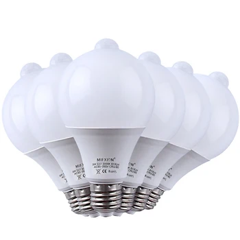 6PCS 9W PIR Motion Sensor Light E27+ Light Control Motion Sensor LED Bulb Auto Smart Led PIR Infrared Body Sound Lamp
6PCS 9W PIR Motion Sensor Light E27+ Light Control Motion Sensor LED Bulb Auto Smart Led PIR Infrared Body Sound Lamp