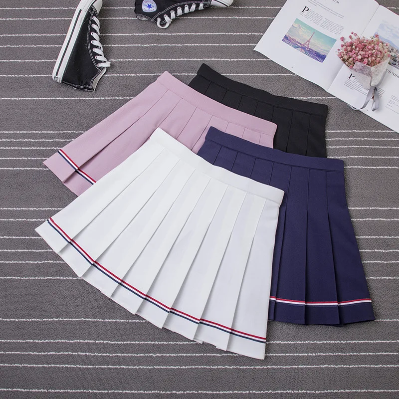New Summer Women Skirts College Wind Color Stripes Skirts Harajuku Loose High Elastic Sweet Girl Skirt
New Summer Women Skirts College Wind Color Stripes Skirts Harajuku Loose High Elastic Sweet Girl Skirt