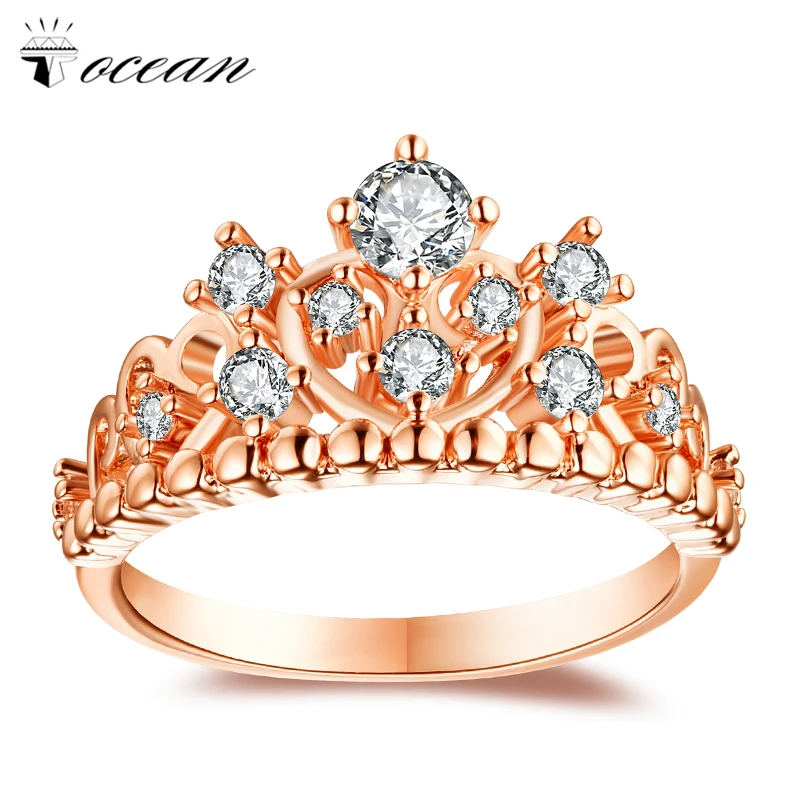 Tocean Rose Gold Color Fashion Romantic crown Wedding Rings for Women Cute AAA Zircon Engagement Bijoux Bague Size 6-10 hm1194
Tocean Rose Gold Color Fashion Romantic crown Wedding Rings for Women Cute AAA Zircon Engagement Bijoux Bague Size 6-10 hm1194