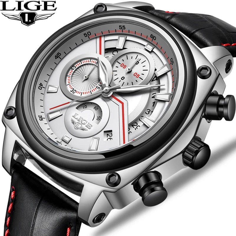 Cool Men Watch LIGE Top Brand Luxury Chronograph Original Design Square Quartz Watch Men Waterproof Sport Watches reloj hombre
Cool Men Watch LIGE Top Brand Luxury Chronograph Original Design Square Quartz Watch Men Waterproof Sport Watches reloj hombre