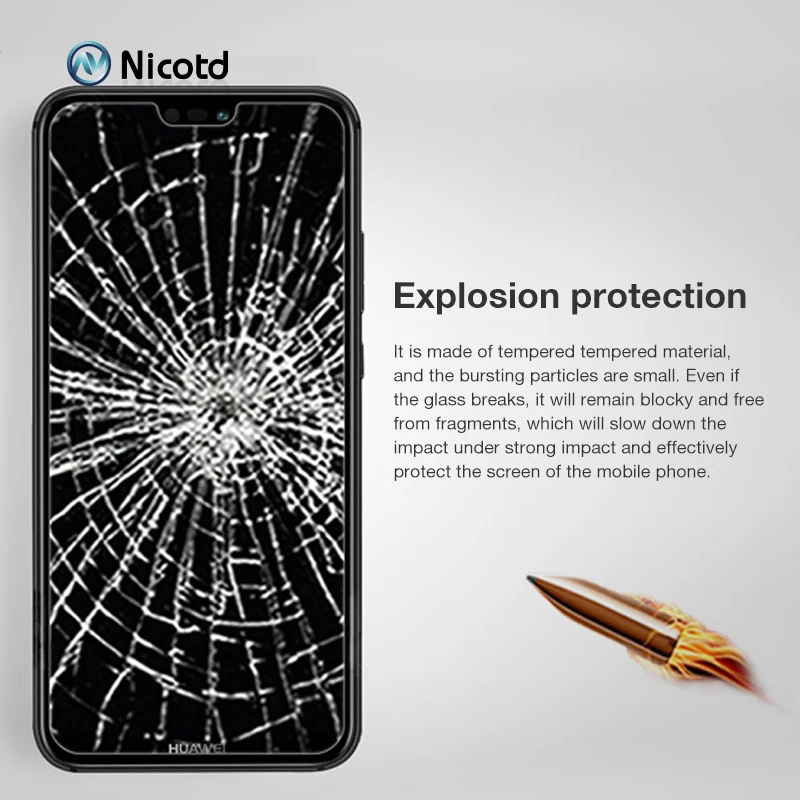 Tempered Glass Film For Huawei P smart Y9 2018 2019 P20 Lite 2.5D Screen Protector For Huawei P10 Plus Lite Pro Glass Film (4)