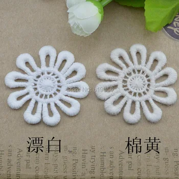 LP - 107 cotton white and beige water soluble lace fabric, garment accessories, textiles patch sunflower, 50 mm 50 pieces/lot
LP - 107 cotton white and beige water soluble lace fabric, garment accessories, textiles patch sunflower, 50 mm 50 pieces/lot