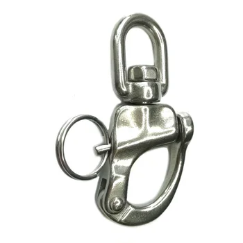 316 Stainless Steel Swivel Eye Snap Shackle Quick Release Bail Rigging Sailing Boat Marine Stainless Steel Clip Pair 
316 Stainless Steel Swivel Eye Snap Shackle Quick Release Bail Rigging Sailing Boat Marine Stainless Steel Clip Pair